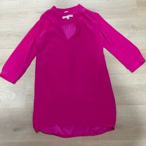 Amanda Uprichard Women’s Pink Dress 100% Silk